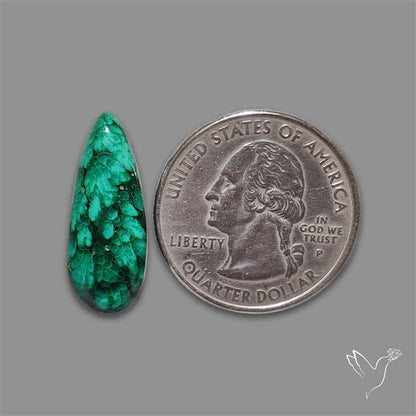 Dense Forest Malachite Cabochon