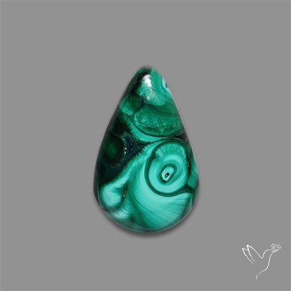 Dense Forest Malachite Cabochon