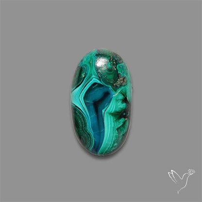 Dense Forest Malachite Cabochon