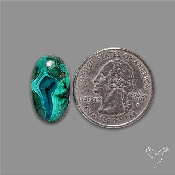 Dense Forest Malachite Cabochon