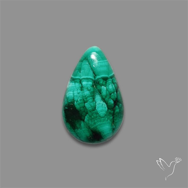 Dense Forest Malachite Cabochon
