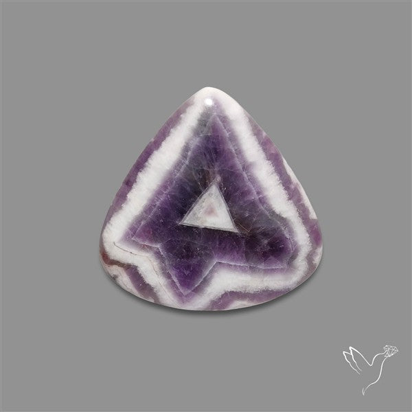 Chevron Amethyst Cabochon