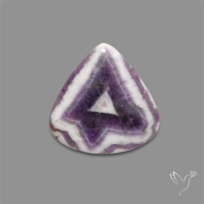 Chevron Amethyst Cabochon