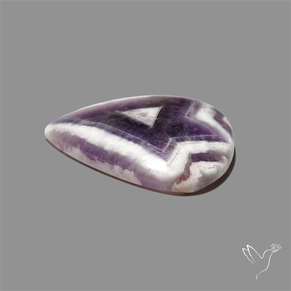 Chevron Amethyst Cabochon