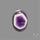 Chevron Amethyst Cabochon