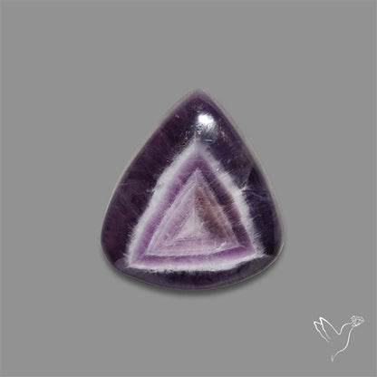 Chevron Amethyst Cabochon