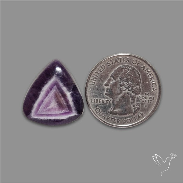 Chevron Amethyst Cabochon