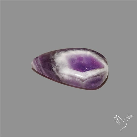Chevron Amethyst Cabochon