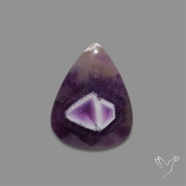 Chevron Amethyst Cabochon