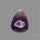 Chevron Amethyst Cabochon