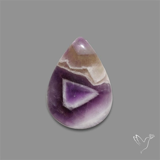 Chevron Amethyst Cabochon