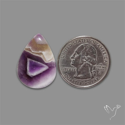 Chevron Amethyst Cabochon