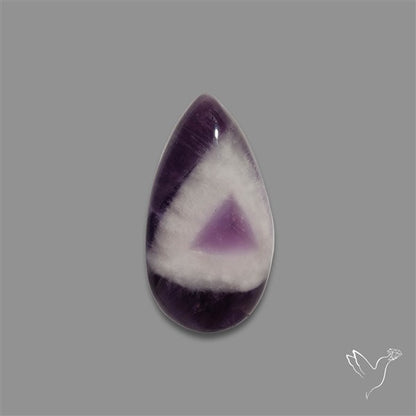 Chevron Amethyst Cabochon