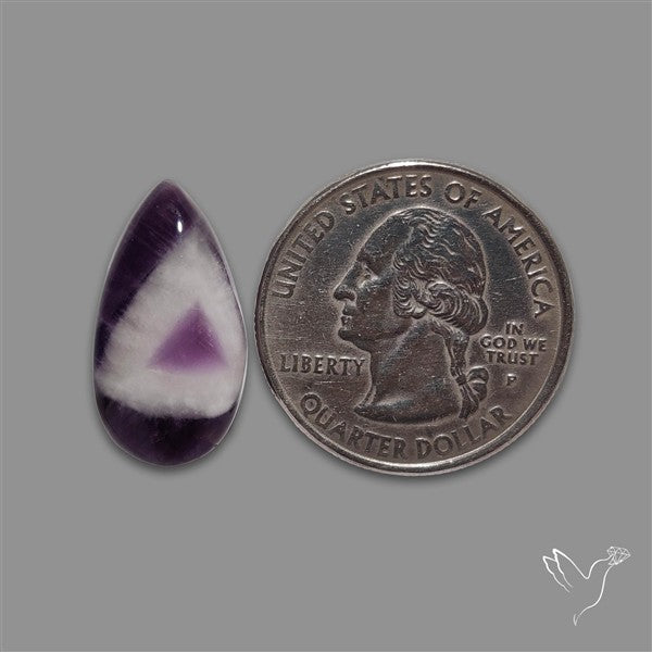 Chevron Amethyst Cabochon