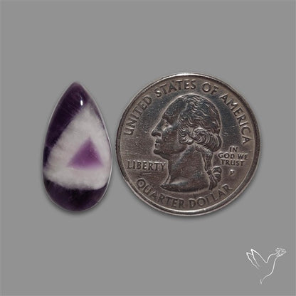 Chevron Amethyst Cabochon