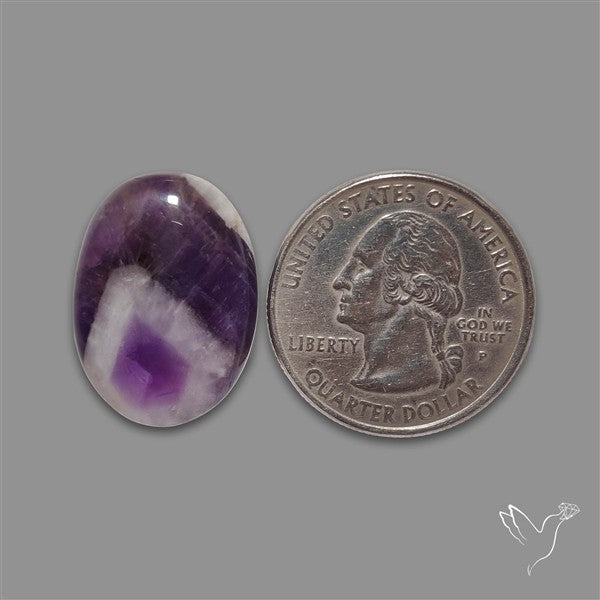 Chevron Amethyst Cabochon