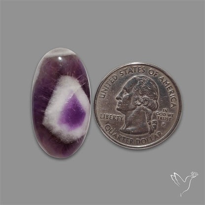 Chevron Amethyst Cabochon