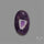 Chevron Amethyst Cabochon