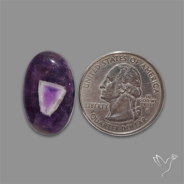 Chevron Amethyst Cabochon