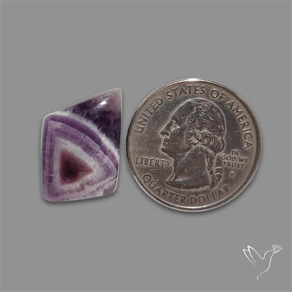 Chevron Amethyst Cabochon