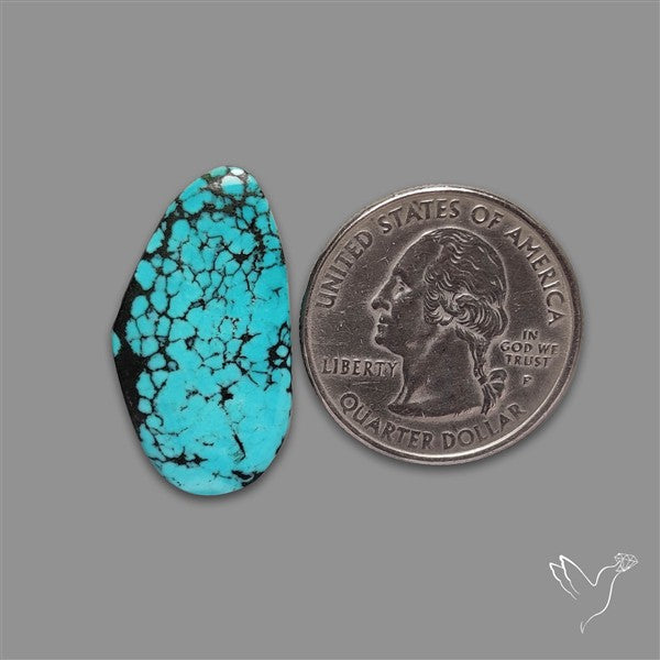 Hubei Turquoise Cabochon Thin Cut