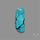 Hubei Turquoise Cabochon Thin Cut