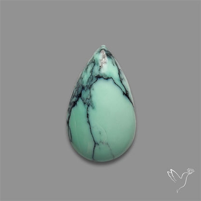 Rare Black Bridge Variscite Cabochon