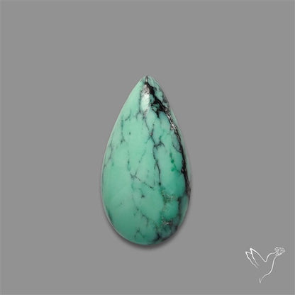 Rare Black Bridge Variscite Cabochon