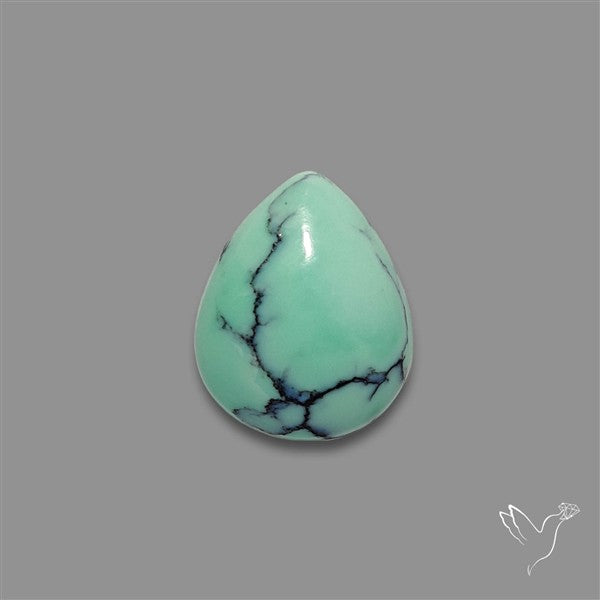 Rare Black Bridge Variscite Cabochon