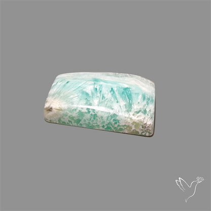 Blue Aragonite With Calcite Cabochon