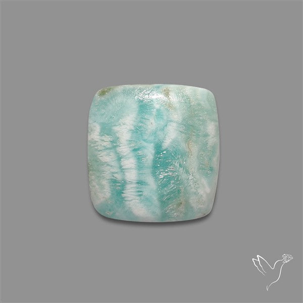 Blue Aragonite With Calcite Cabochon