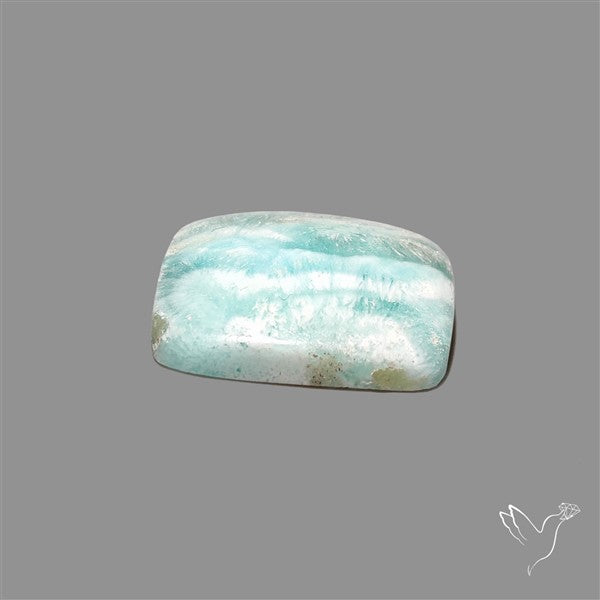 Blue Aragonite With Calcite Cabochon