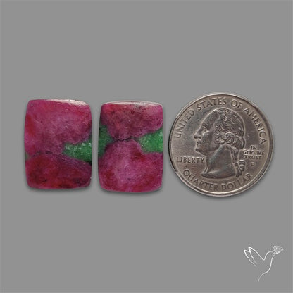 Ruby In Zoisite Pair