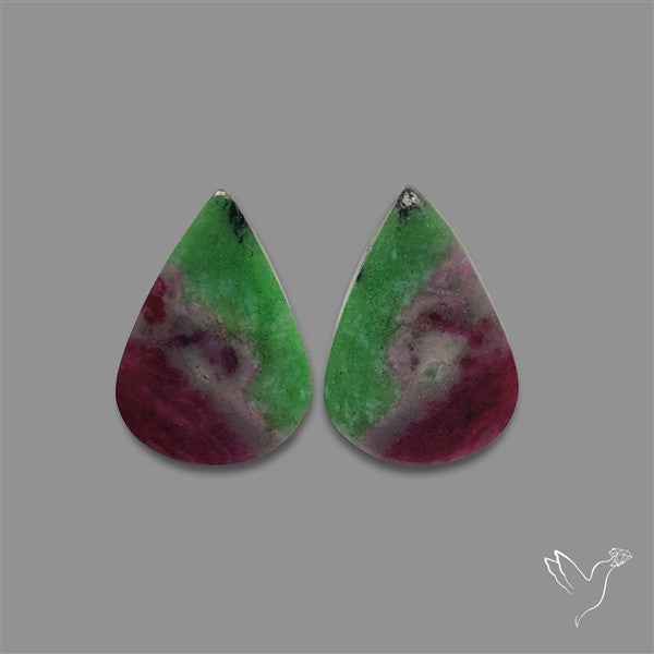 Ruby In Zoisite Pair