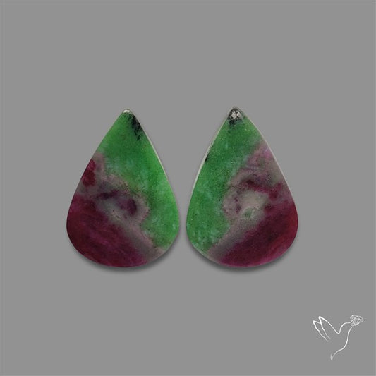 Ruby In Zoisite Pair