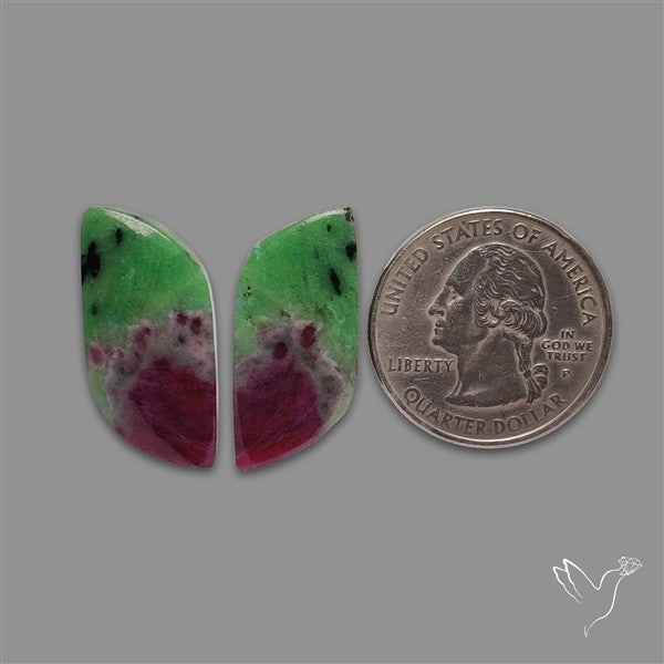 Ruby In Zoisite Pair