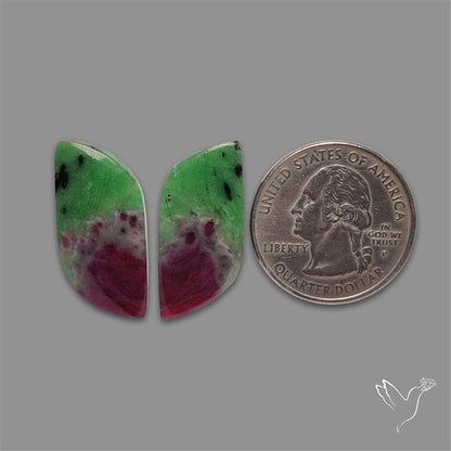 Ruby In Zoisite Pair