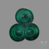 Rare Malachite Stalactite Cluster with Chattoyancy Slice