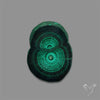 Rare Malachite Stalactite Slice