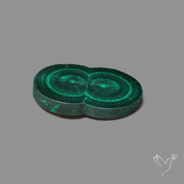 Rare Malachite Stalactite with Chattoyancy Slice