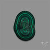 Rare Malachite Stalactite with Chattoyancy Slice