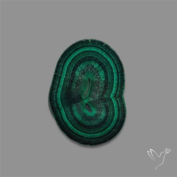 Rare Malachite Stalactite with Chattoyancy Slice