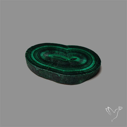 Rare Malachite Stalactite with Chattoyancy Slice