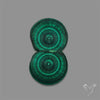 Rare Malachite Stalactite with Chattoyancy Slice