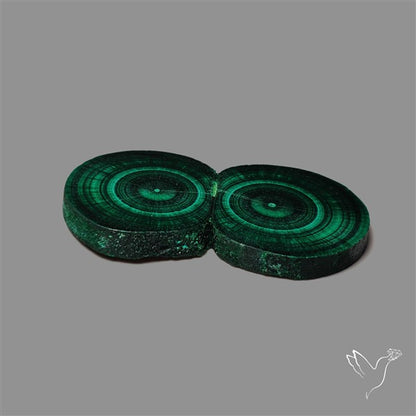 Rare Malachite Stalactite with Chattoyancy Slice