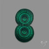 Rare Malachite Stalactite with Chattoyancy Slice