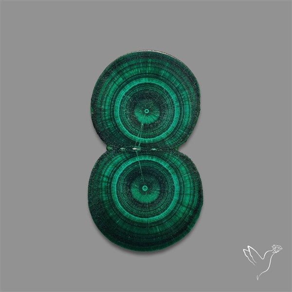 Rare Malachite Stalactite with Chattoyancy Slice