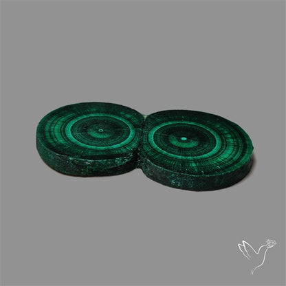 Rare Malachite Stalactite with Chattoyancy Slice
