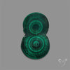 Rare Malachite Stalactite with Chattoyancy Slice