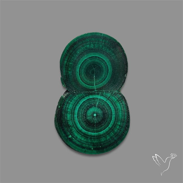 Rare Malachite Stalactite with Chattoyancy Slice